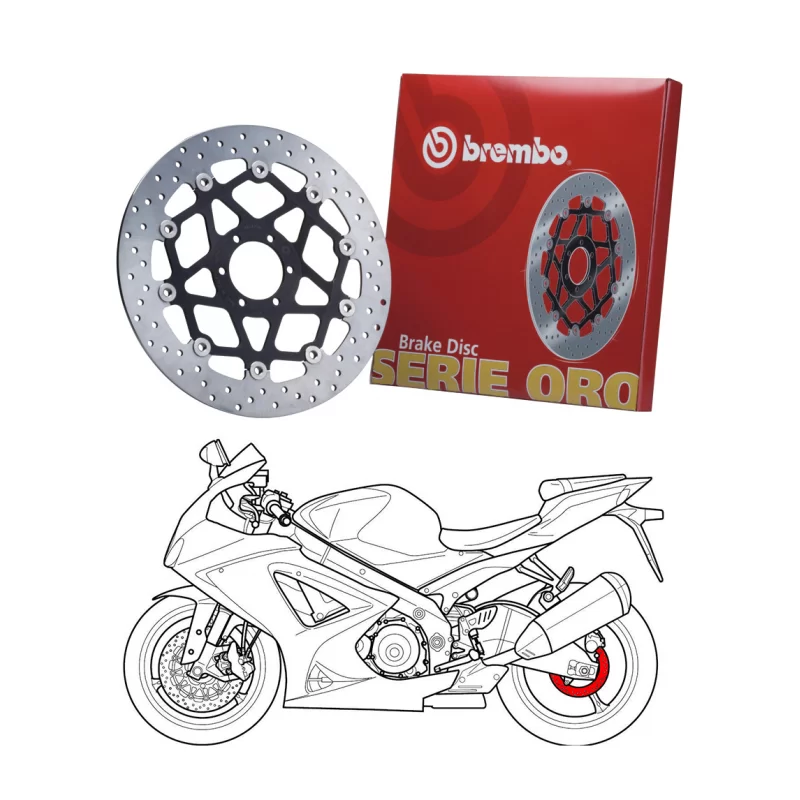 Brake Discs Aprilia Sr 150 Brembo Serie Oro