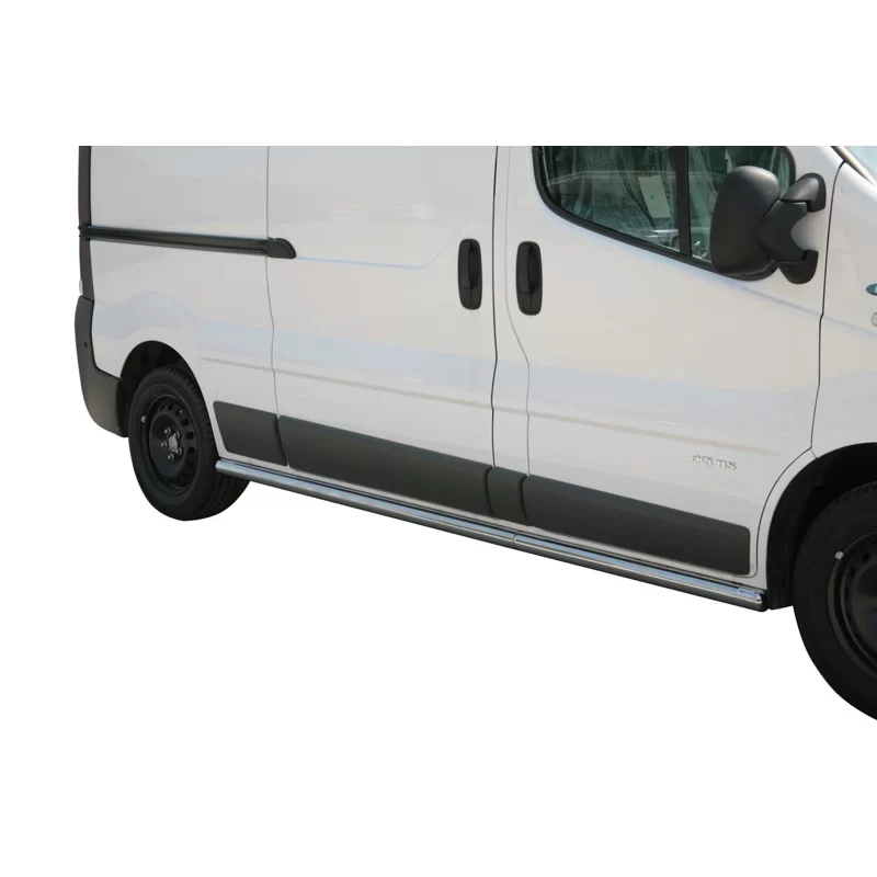 Protezioni Laterali Renault Trafic LWB (Con Tappi Inox)