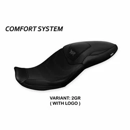 Seat cover BMW S 1000 XR (20-21) Djanet Total Black Comfort System 