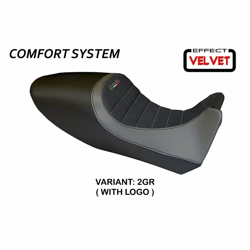 Funda de Asiento con Ducati Diavel (11-13) - Arezzo Color Velvet Comfort System