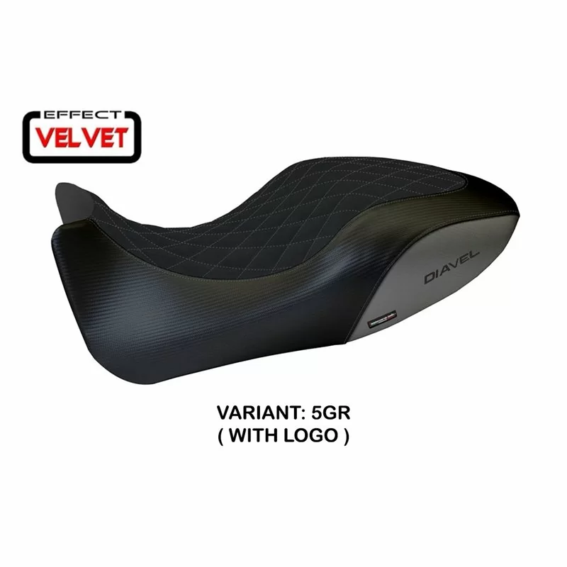 Sitzbezug mit Ducati Diavel (11-13) - Viano 1 Velvet