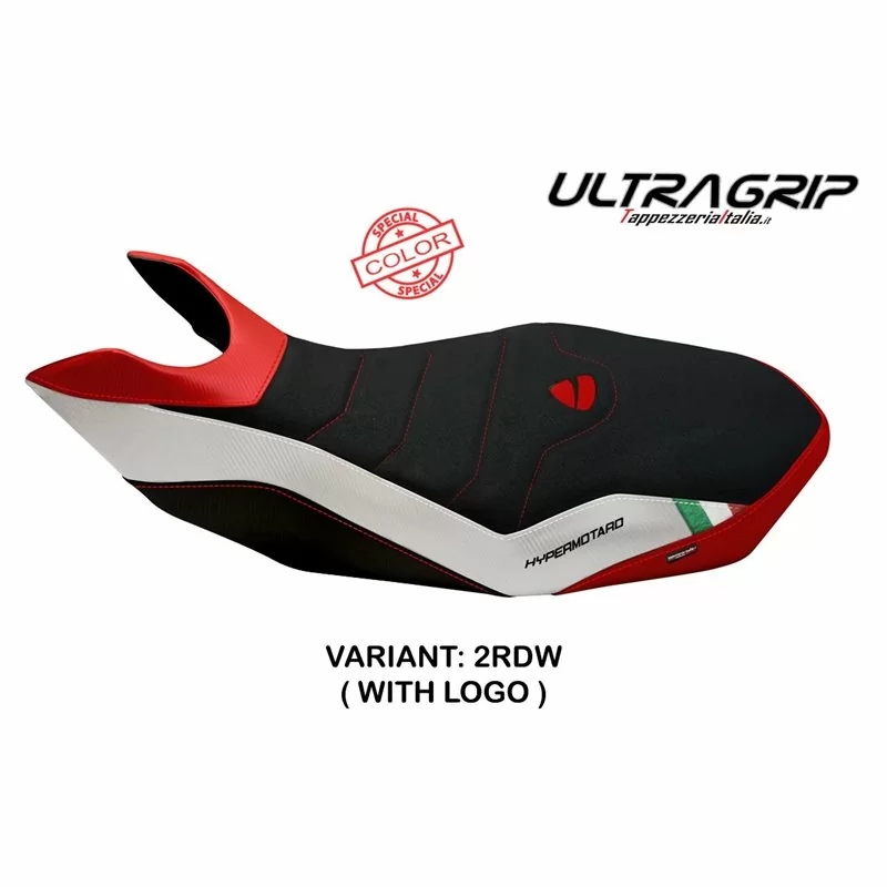 Sitzbezug mit Ducati Hypermotard 796/1100/1100 EVO (07-12) - Ribe Sonderfarbe Ultragrip