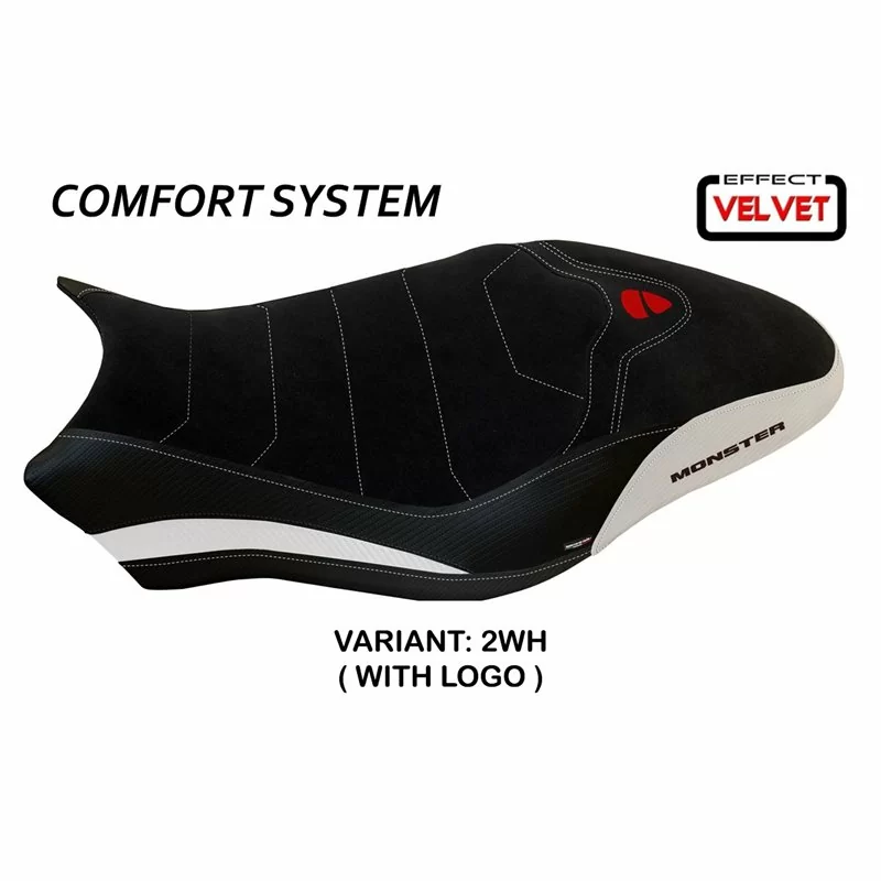 Sitzbezug mit Ducati Monster 821/1200 (17-20) - Ovada 1 Velvet KomfortSystem