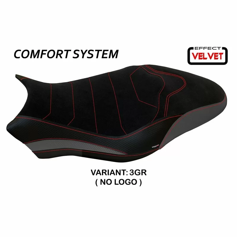 Sitzbezug mit Ducati Monster 821/1200 (17-20) - Ovada 1 Velvet KomfortSystem