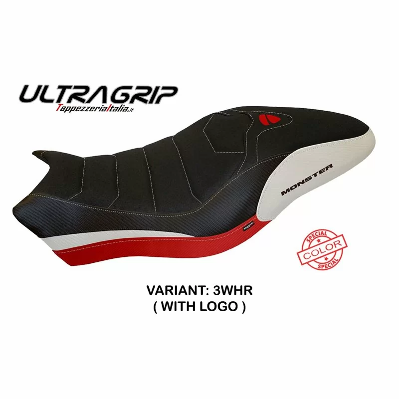 Sitzbezug mit Ducati Monster 821/1200 (17-20) - Piombino Sonderfarbe Ultragrip