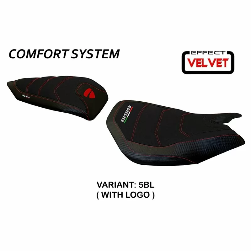 Sitzbezug mit Ducati Panigale 899 (13-15) Leiden Samt Comfort System - 