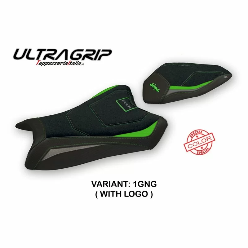 Sitzbezug mit Kawasaki Ninja ZX 10 R (16-20) - Monroy Sonderfarbe Ultragrip