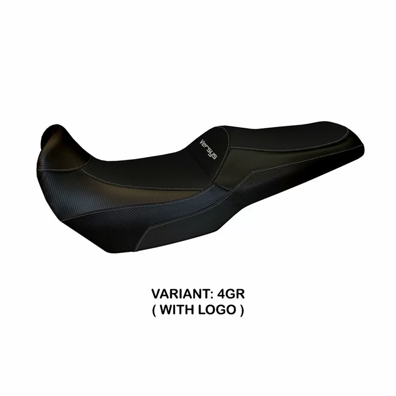 Housse de Selle Kawasaki Versys 1000 (11-18) Lampedusa Total Black