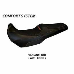 Housse de Selle Kawasaki Versys 1000 (11-18) Lampedusa Total Black Comfort System