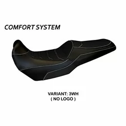 Funda de Asiento con Kawasaki Versys 1000 (11-18) - Lampedusa Total Black sistema de Comfort