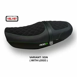 Housse de Selle Kawasaki Z 900 RS (18-21) Natal Total Black Velvet