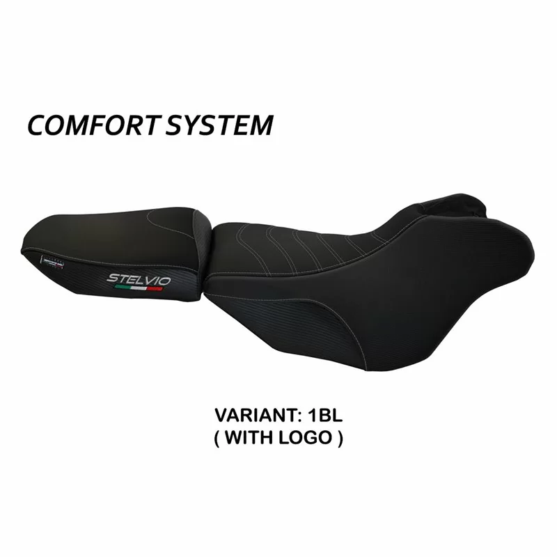 Funda de Asiento con Moto Guzzi Stelvio 1200 (08-16) - Ives sistema Comfort