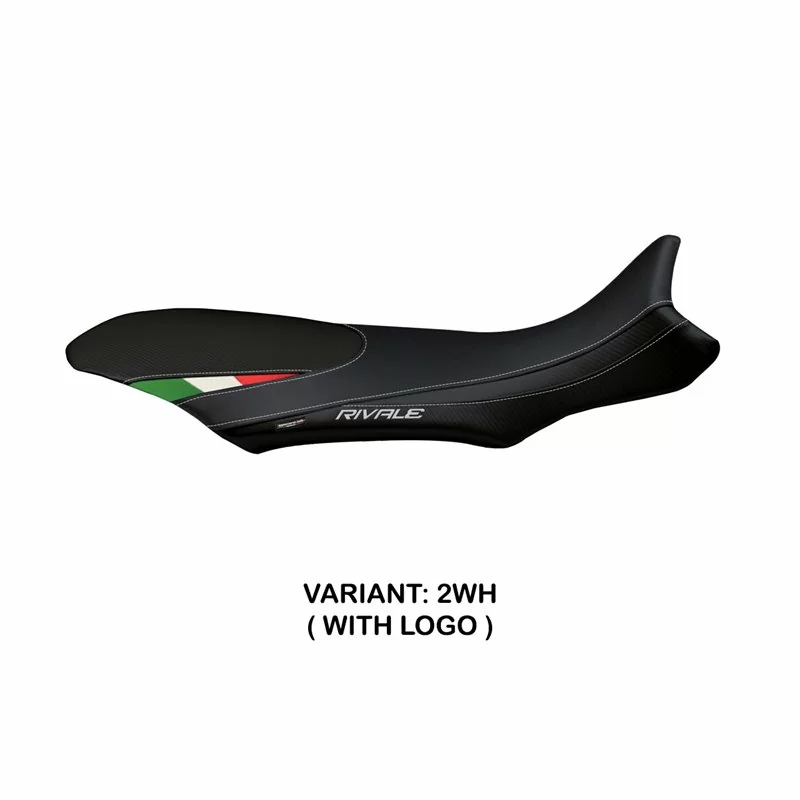 Sitzbezug mit MV Agusta Rivale 800 (13-18) - Sorrento Total Black TriColore