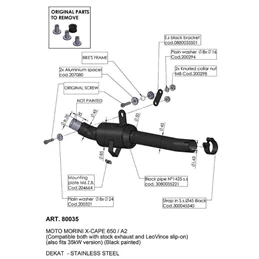 Leovince Decatalizzatore No Kat Moto Morini X-CAPE 650