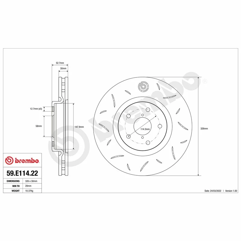 Brembo 59.E114.22 TY3