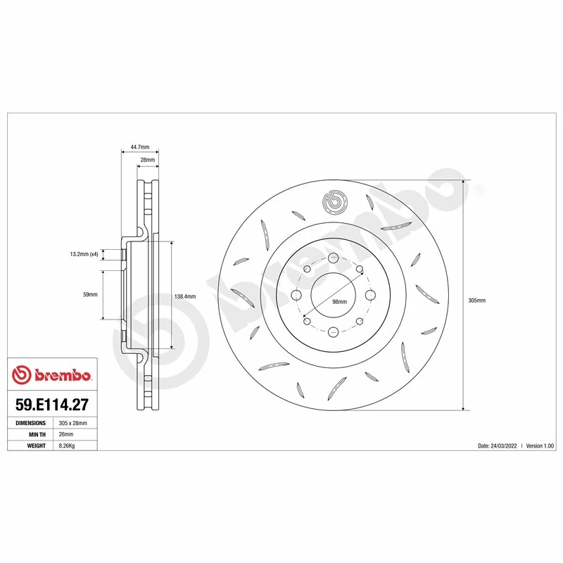 Brembo 59.E114.27 TY3