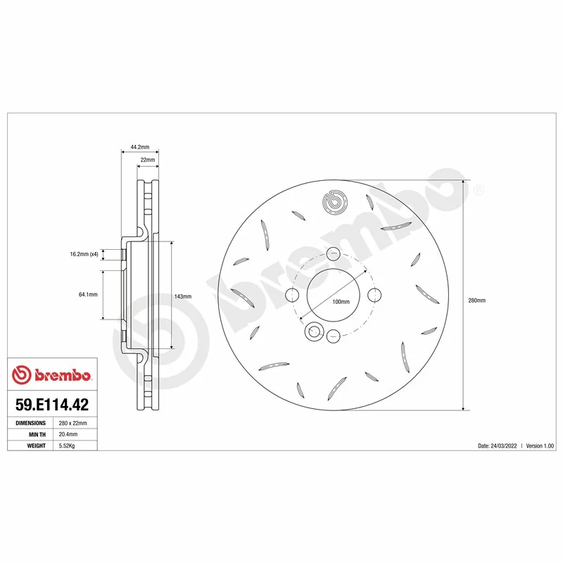 Brembo 59.E114.42 TY3