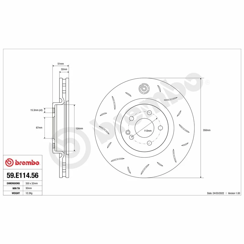 Brembo 59.E114.56 TY3