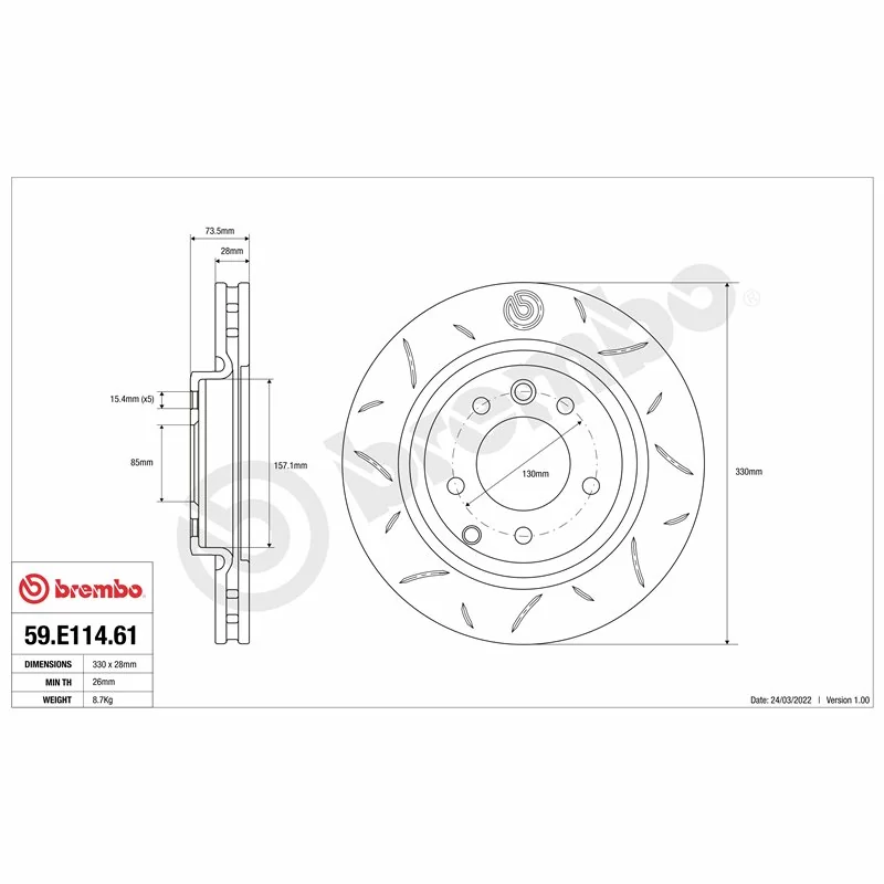 Brembo 59.E114.60 TY3