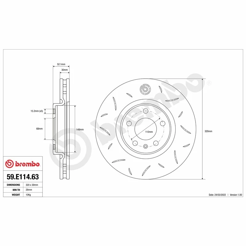 Brembo 59.E114.62 TY3