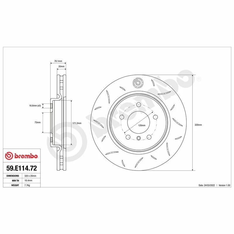 Brembo 59.E114.67 TY3