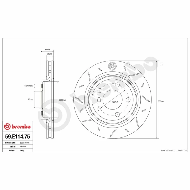 Brembo 59.E114.74 TY3