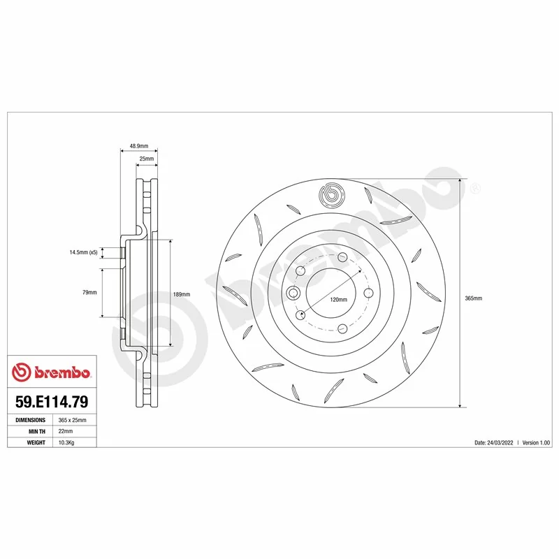 Brembo 59.E114.77 TY3