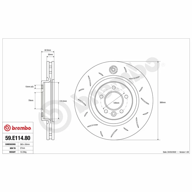 Brembo 59.E114.79 TY3