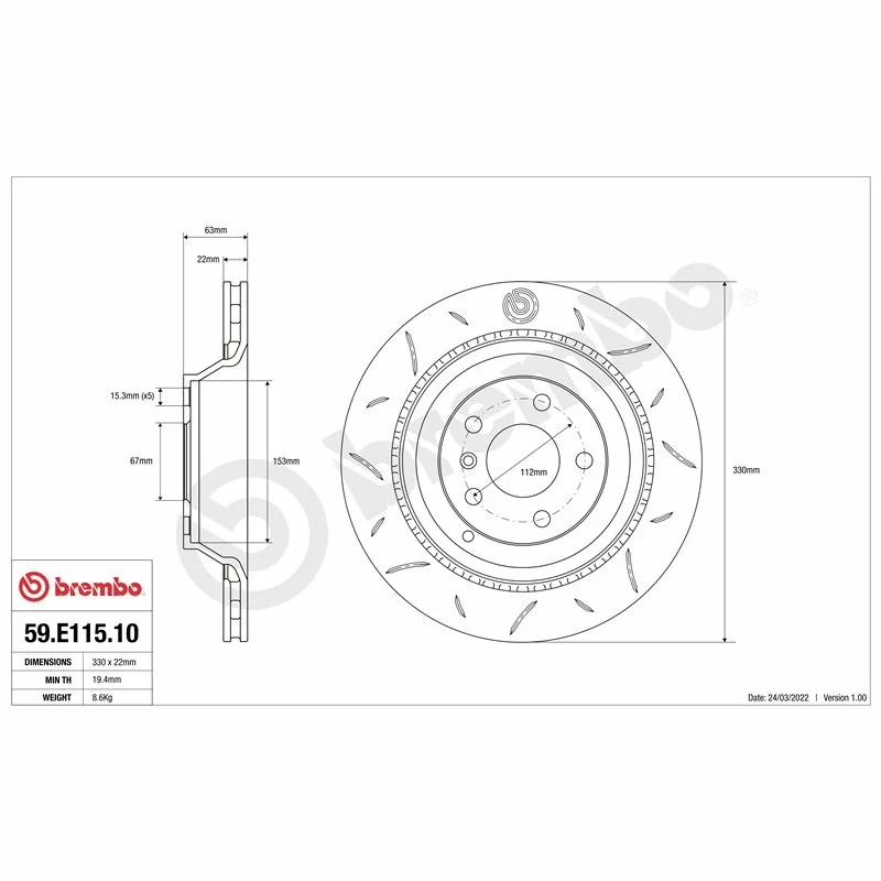 Brembo 59.E115.09 TY3