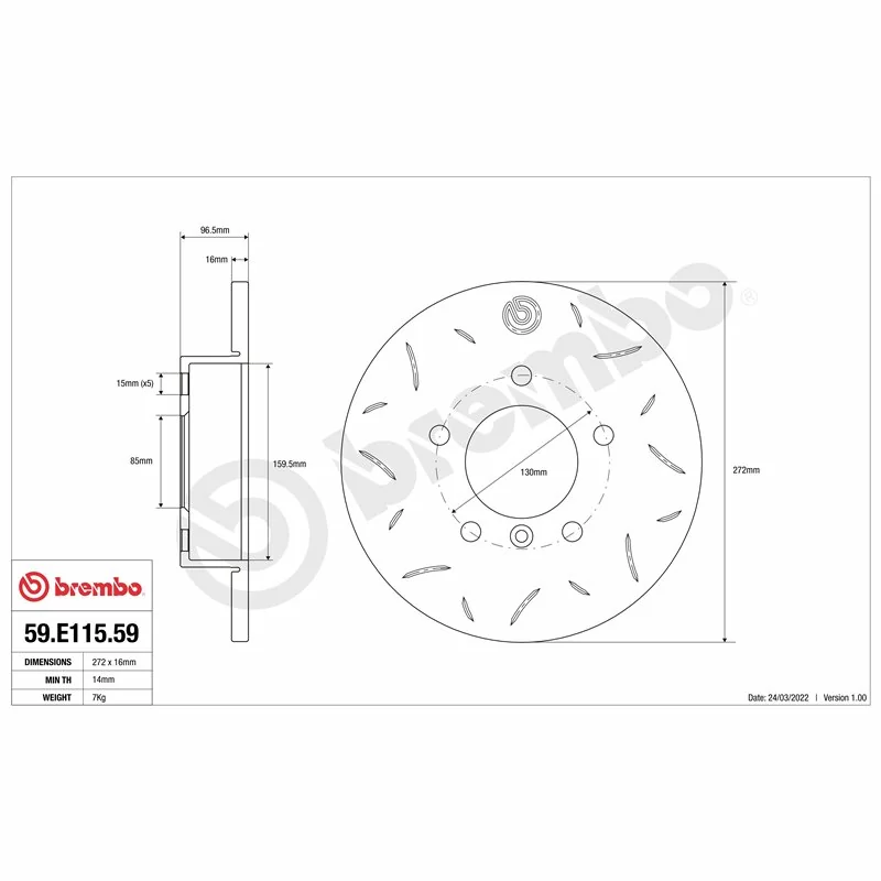 Brembo 59.E115.57 TY3