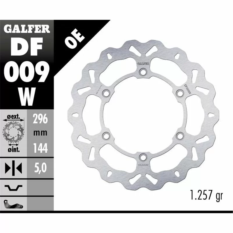 Galfer DF009W Brake Disco Wave Fixed