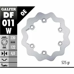 Galfer DF011W Bremsscheibe Wave Fixiert