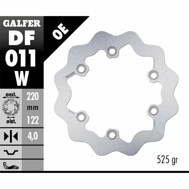 Galfer DF011W Disco Freno Wave Fisso