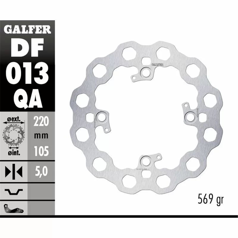 Galfer DF013QA Bremsscheibe Wave Fixiert