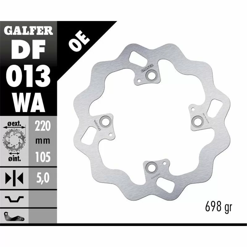 Galfer DF013WA Bremsscheibe Wave Fixiert