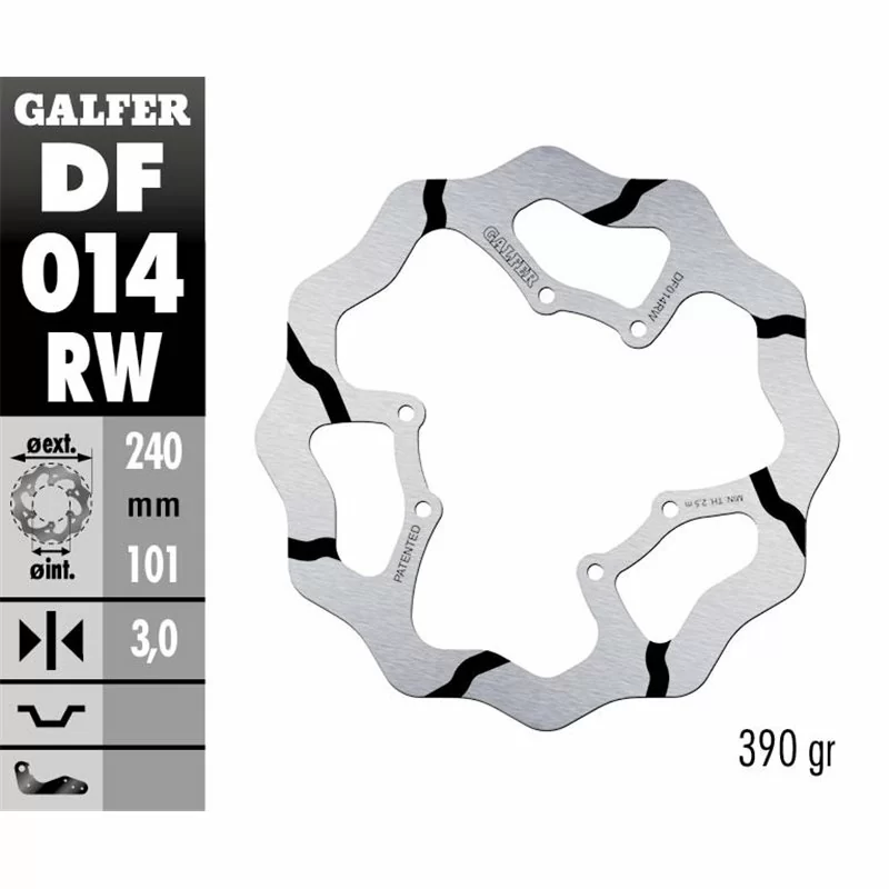 Galfer DF014RW Disque De Frein Wave Fixe