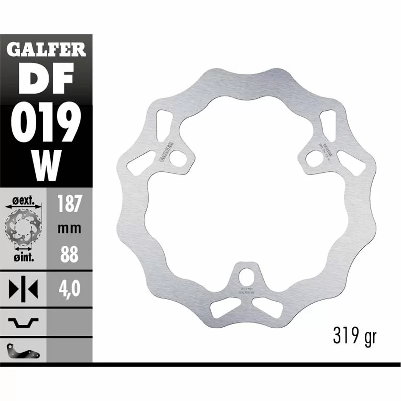 Galfer DF019W Bremsscheibe Wave Fixiert