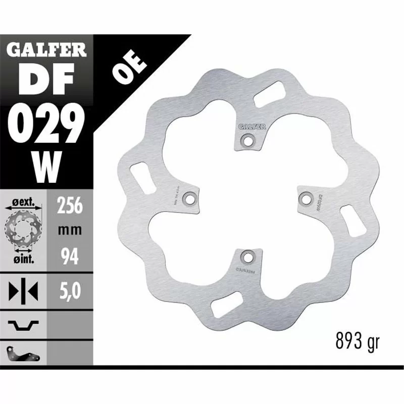 Galfer DF029W Bremsscheibe Wave Fixiert