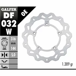 Galfer DF032W Disque De Frein Wave Fixe