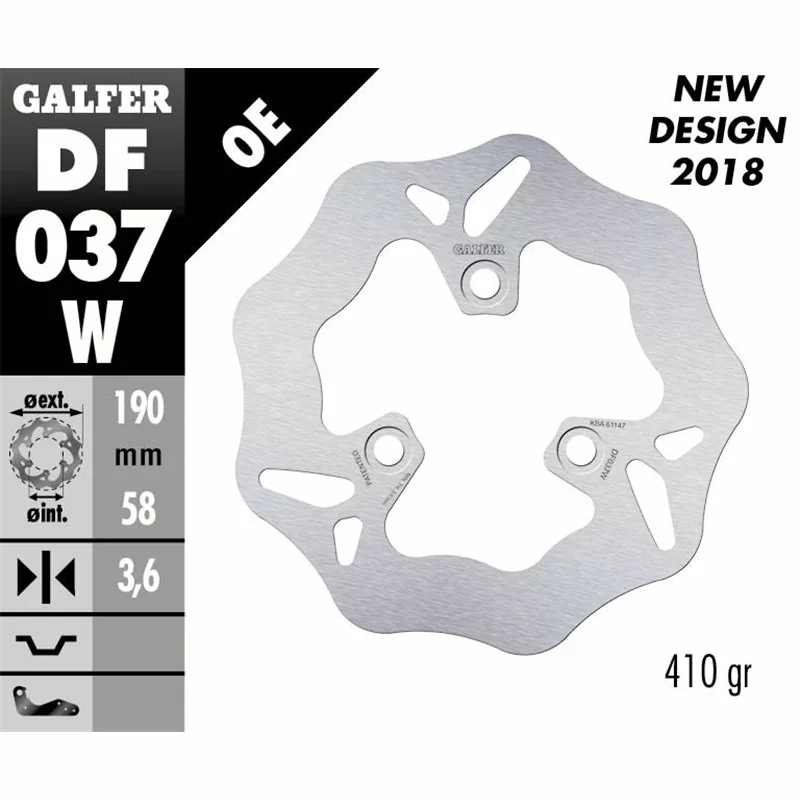 Galfer DF037W Disco Freno Wave Fisso