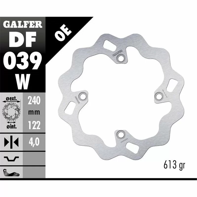 Galfer DF039W Bremsscheibe Wave Fixiert