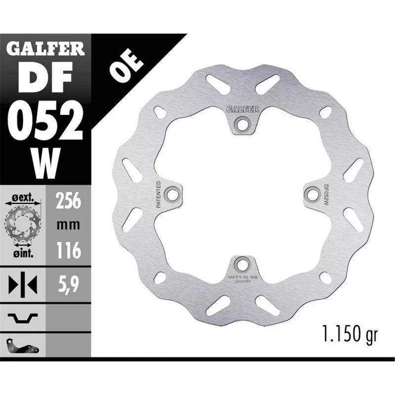 Galfer DF052W Bremsscheibe Wave Fixiert