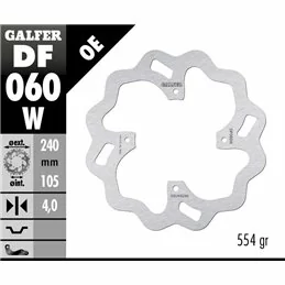 Galfer DF060W Bremsscheibe Wave Fixiert