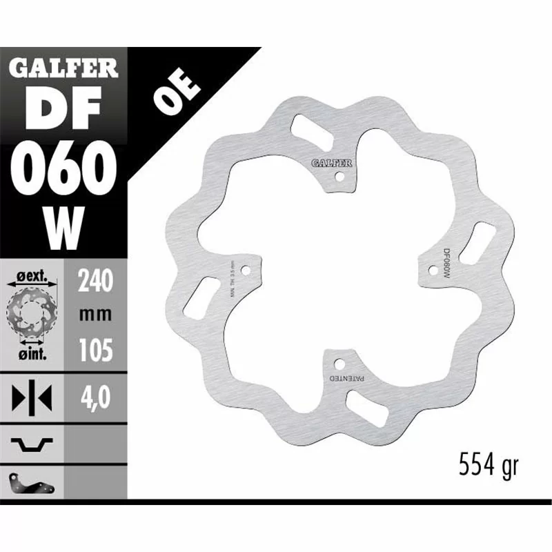 Galfer DF060W Bremsscheibe Wave Fixiert