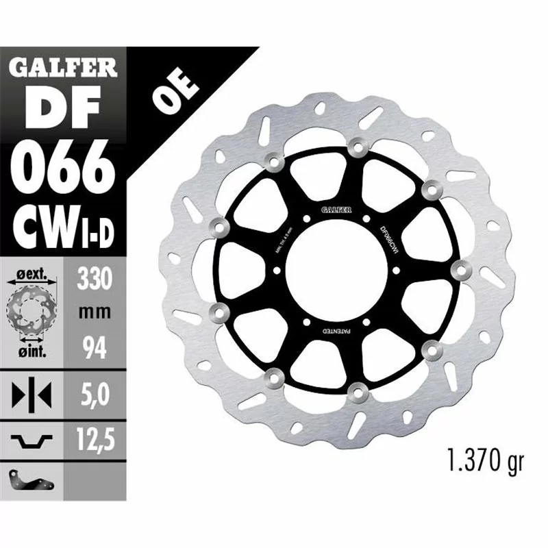 Galfer DF066CWI Brake Disc Wave Floating