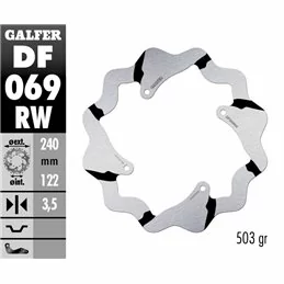 Galfer DF069RW Bremsscheibe Wave Fixiert