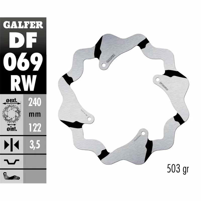 Galfer DF069RW Brake Disco Wave Fixed