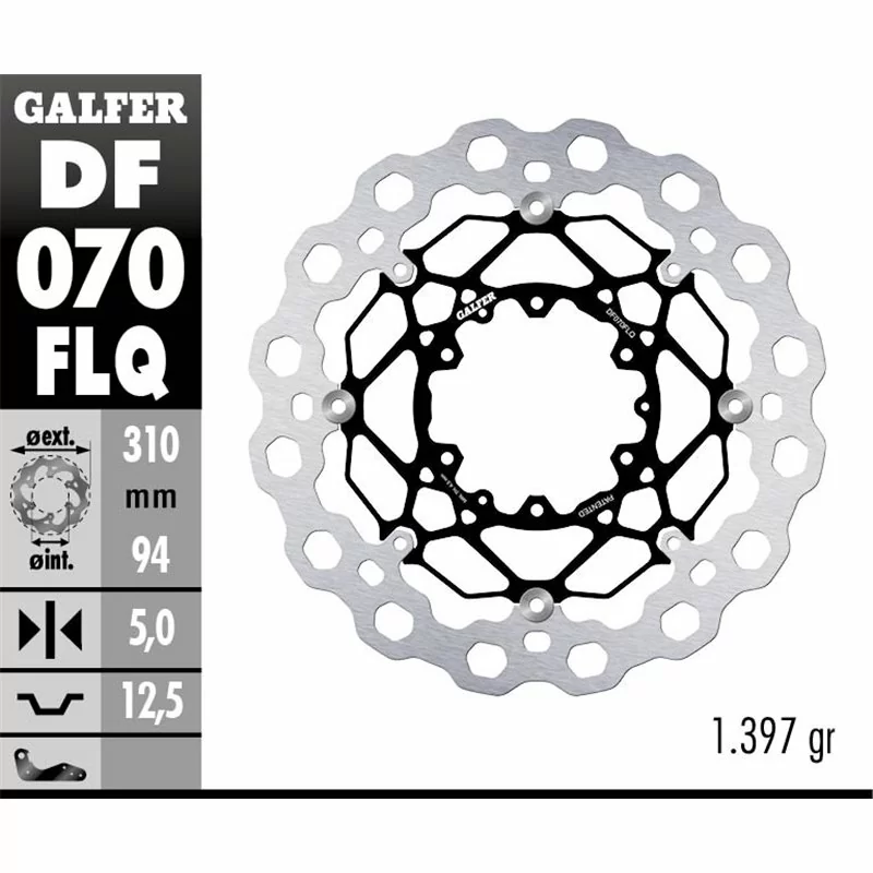 Galfer DF070FLQ Bremsscheibe Wave Schwimmend