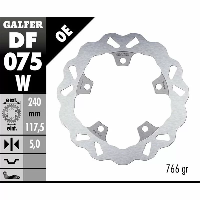 Galfer DF075W Disco Freno Wave Fisso