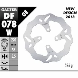 Galfer DF078W Brake Disco Wave Fixed